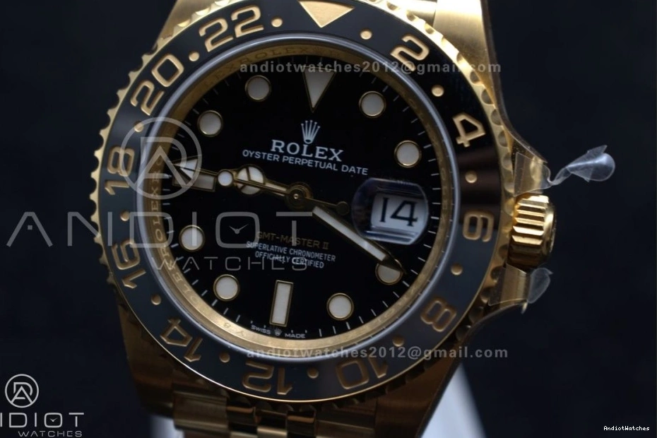 YG on Master GMT Jubilee Black Dial Bracelet Edition Best II Clean CHS DD3285 928 Versatile 1:1 126718 GRNR 0919